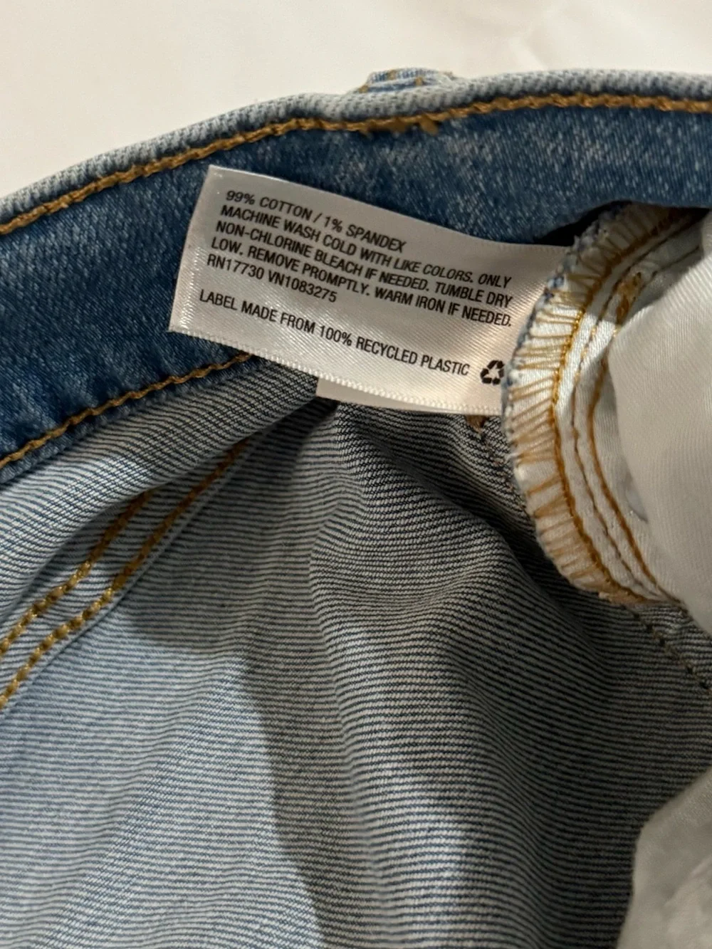 Original Use Slim Taper Distressed Light Wash Jeans